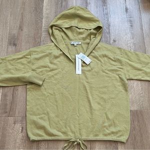 The Cashmere Project Drawstring Pullover Hoodie 100% cashmere sweater size M NWT